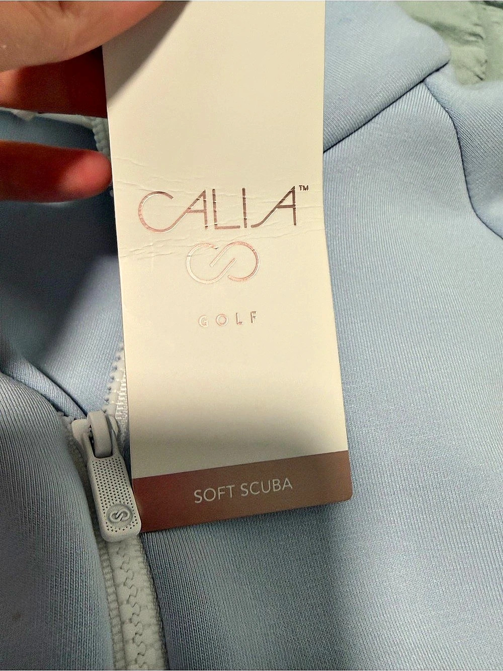 Callaway Soft Scuba Quarter Zip Quarter Zip Pullover in Blue Size Small NWT - Picture 4 of 7